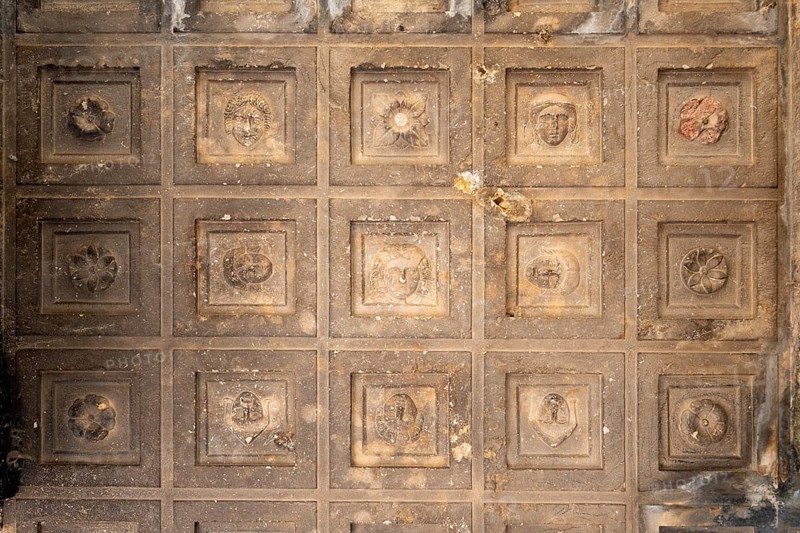 Ceiling reliefs of Sidyma Ancient Site in Mugla