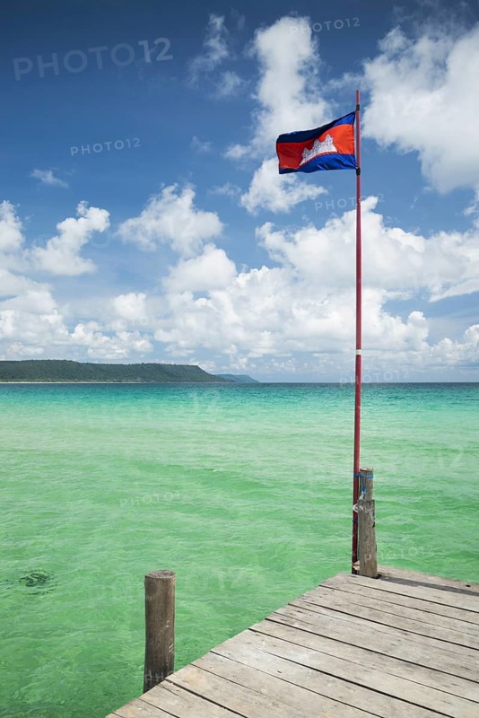 Sok san pier in koh rong island cambodia