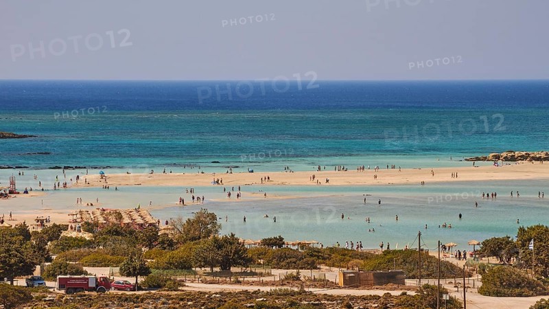 View from above on part of the lagoon