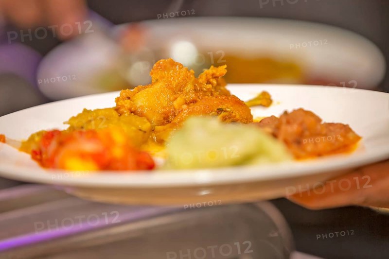 Freshly homemade curry of pumpkin