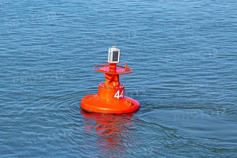 Buoy marks the shipping channel to the island of Foehr
