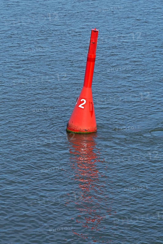 Buoy marks the shipping channel to the island of Foehr
