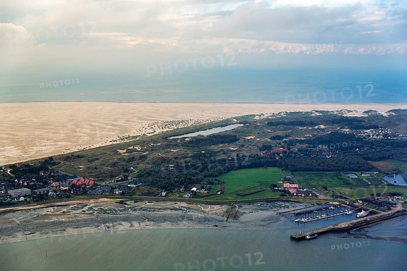 Coastline with maritime harbour