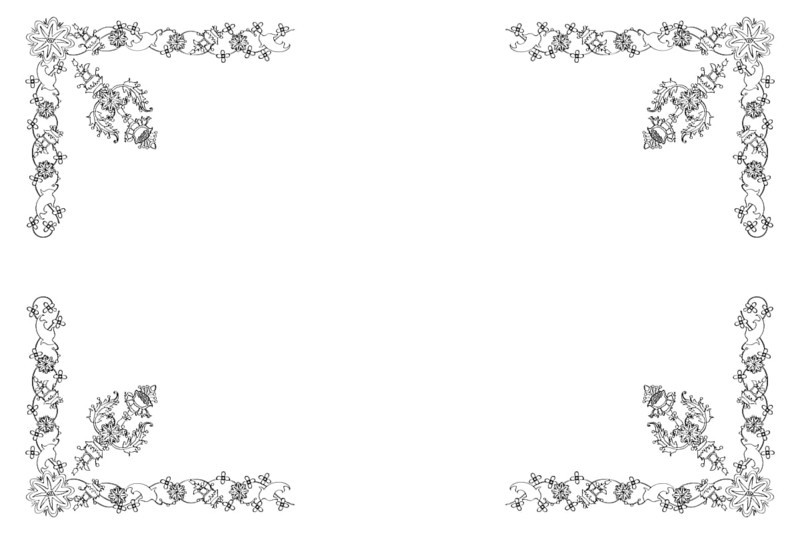 Floral wedding card