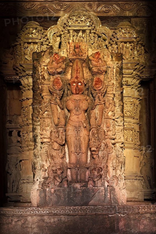 Lakshmi Hindu Goddess Image statue in Devi Jagadamba Temple