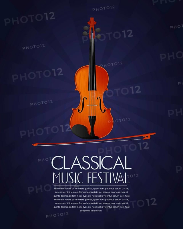 Concept for classical music festival flyer