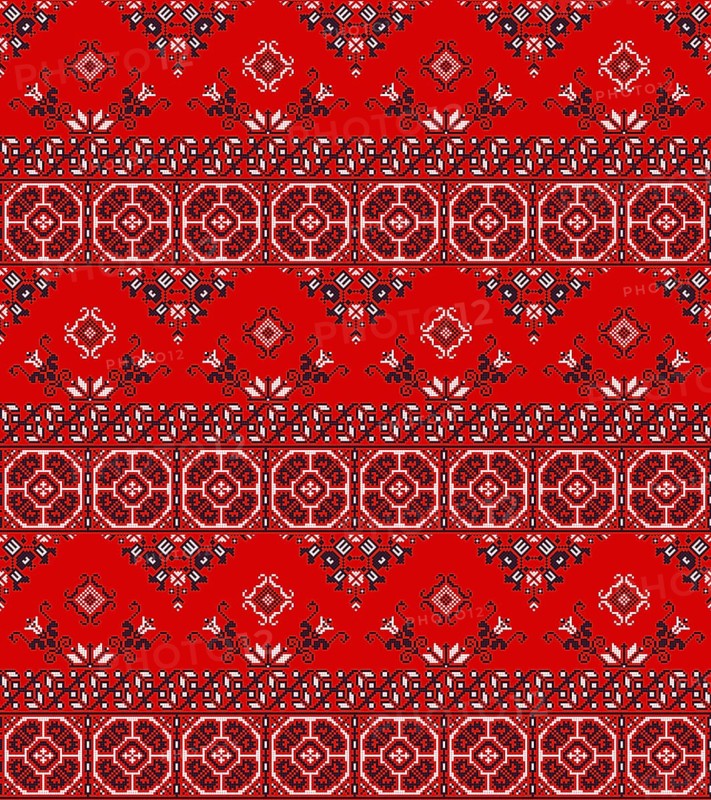 Romanian vector pattern inspired from traditional embroidery