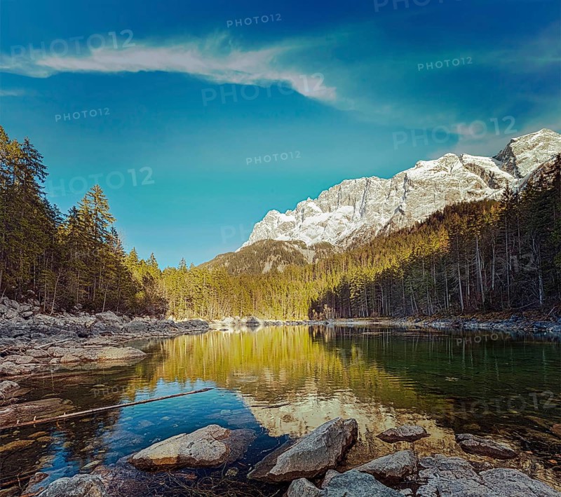 Vintage retro hipster style travel image of Frillensee