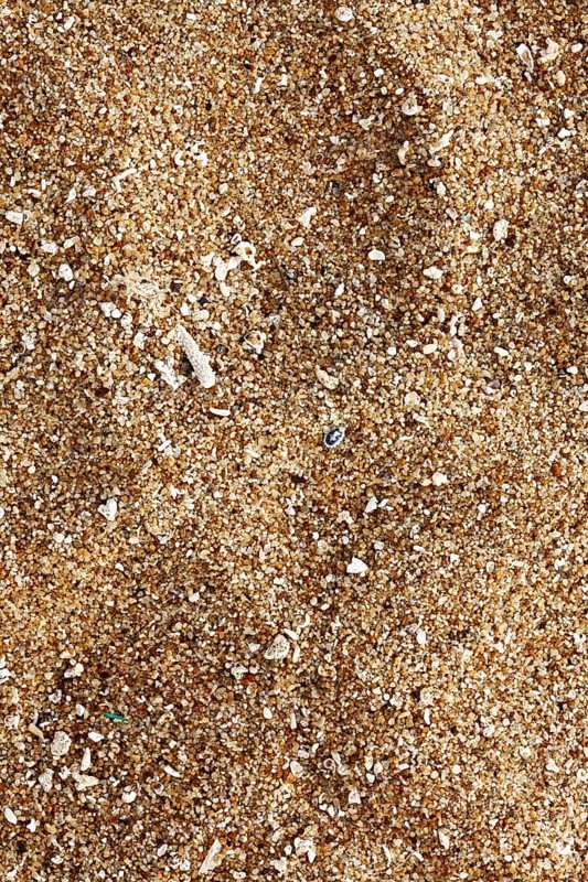 Beach sand of grinded sea shells