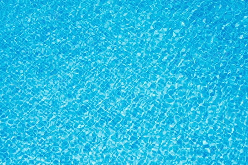 Clean blue water in pool