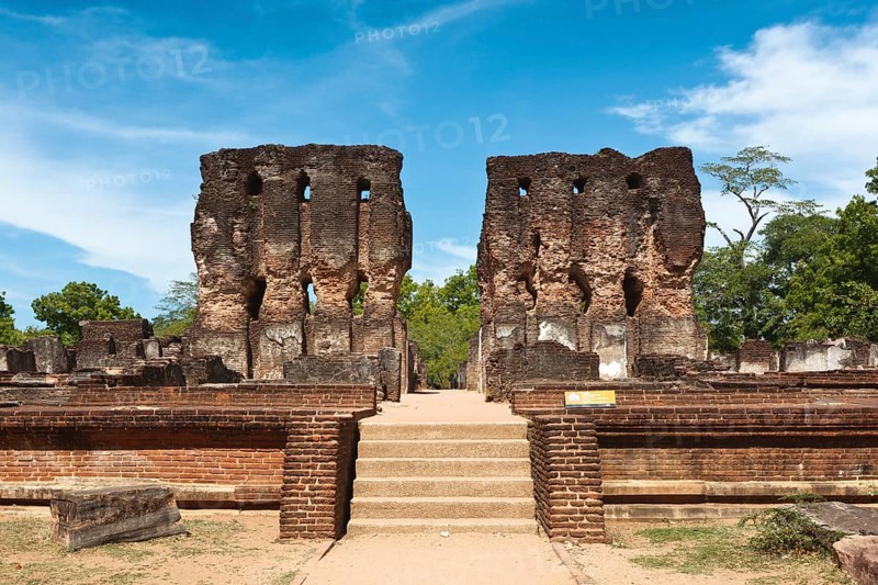 Ancient Royal Palace ruins. Pollonaruwa