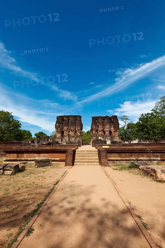 Ancient Royal Palace ruins. Pollonaruwa