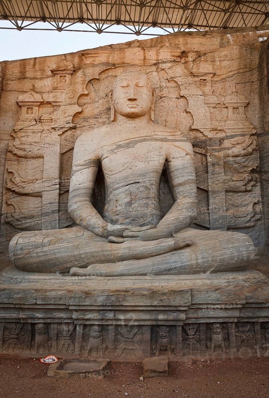 Ancient sitting Buddha image