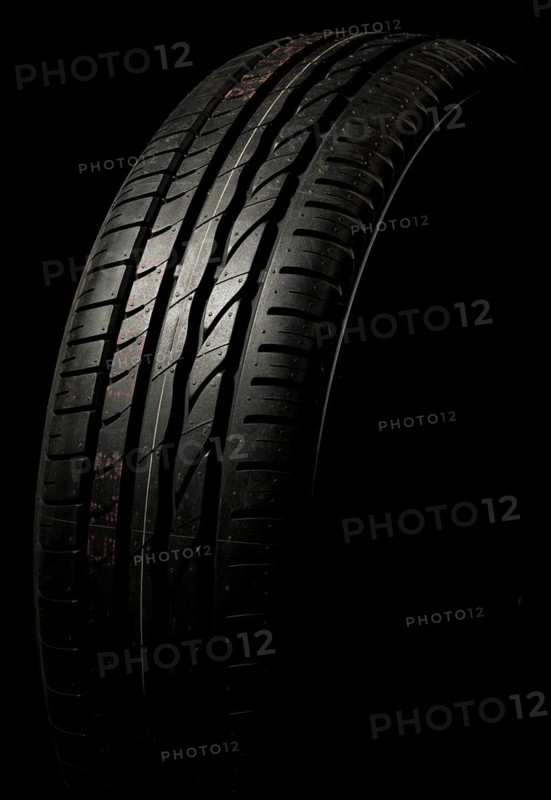 New car tire close up