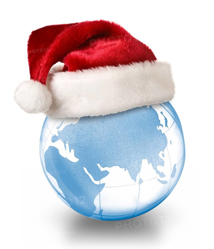Christmas planet concept