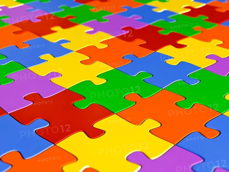 Jigsaw puzzle background