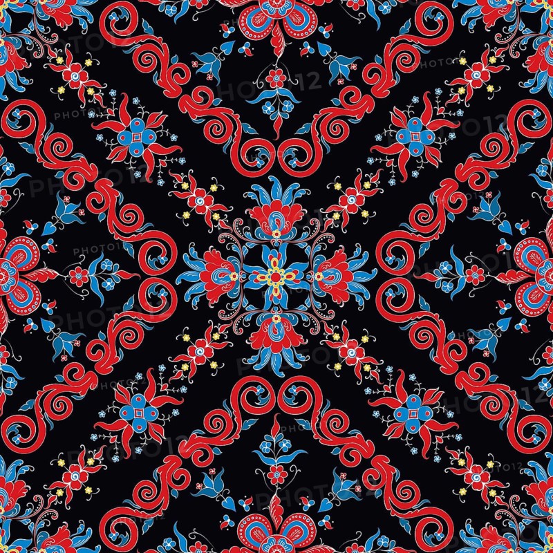 Rosemaling tile