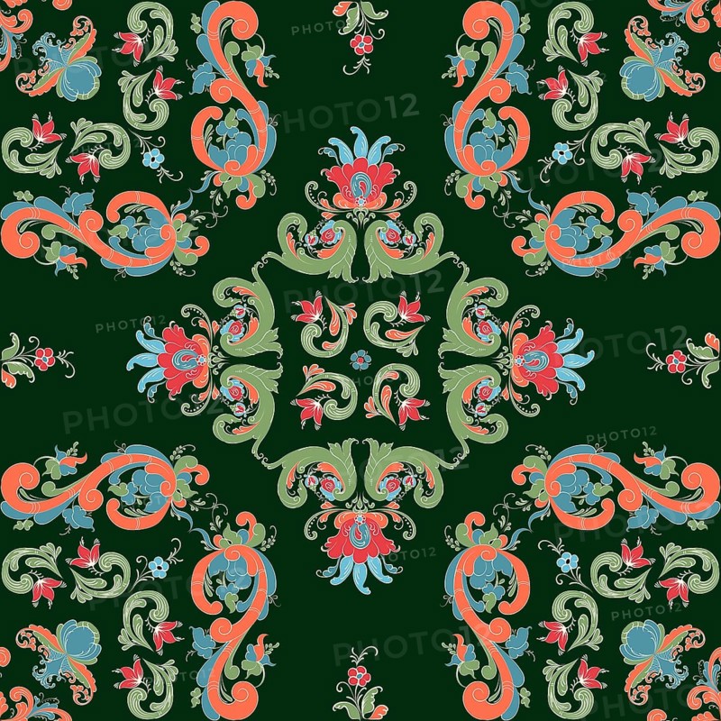 Rosemaling tile