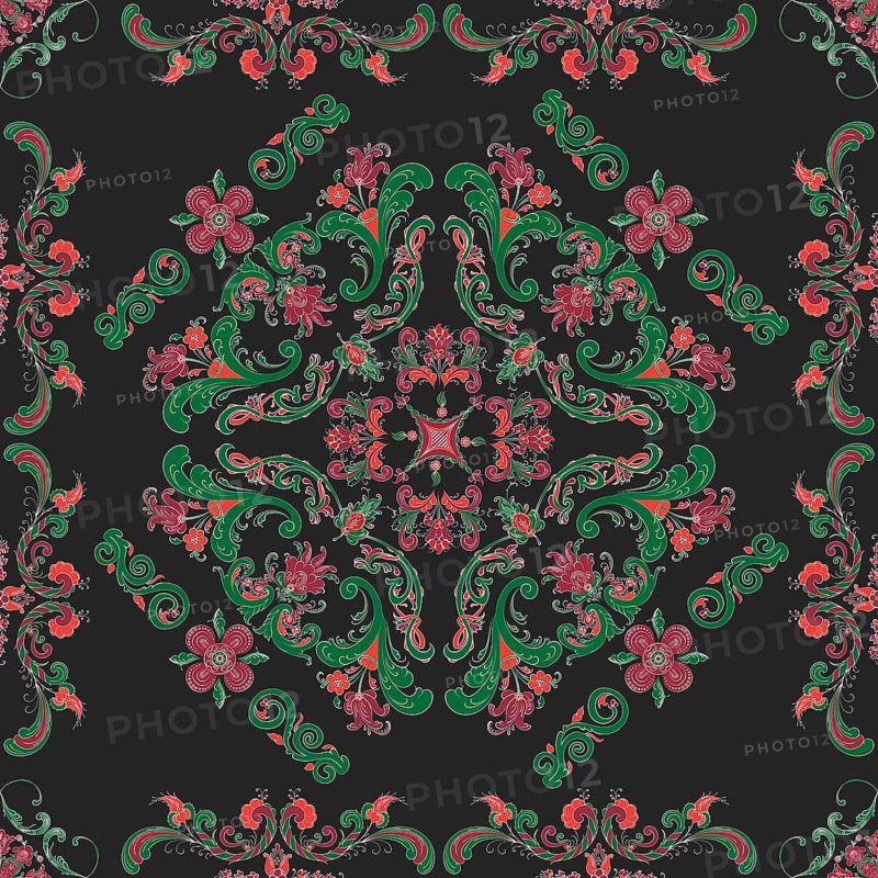 Rosemaling tile
