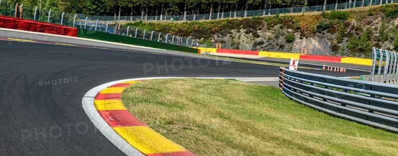 View from racer's perspective on exit of turn 8 to turn 9