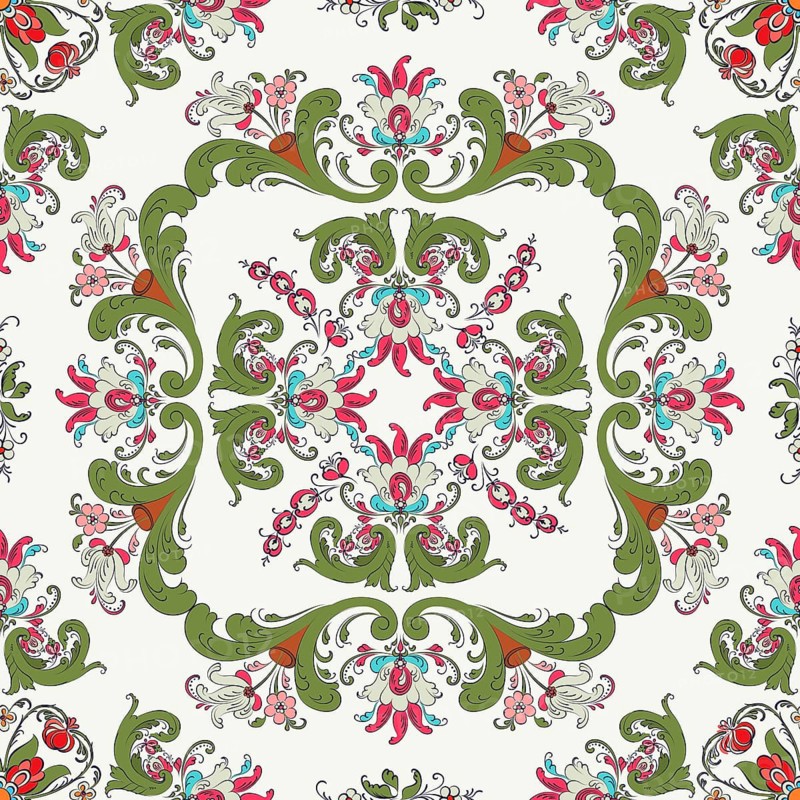 Rosemaling tile