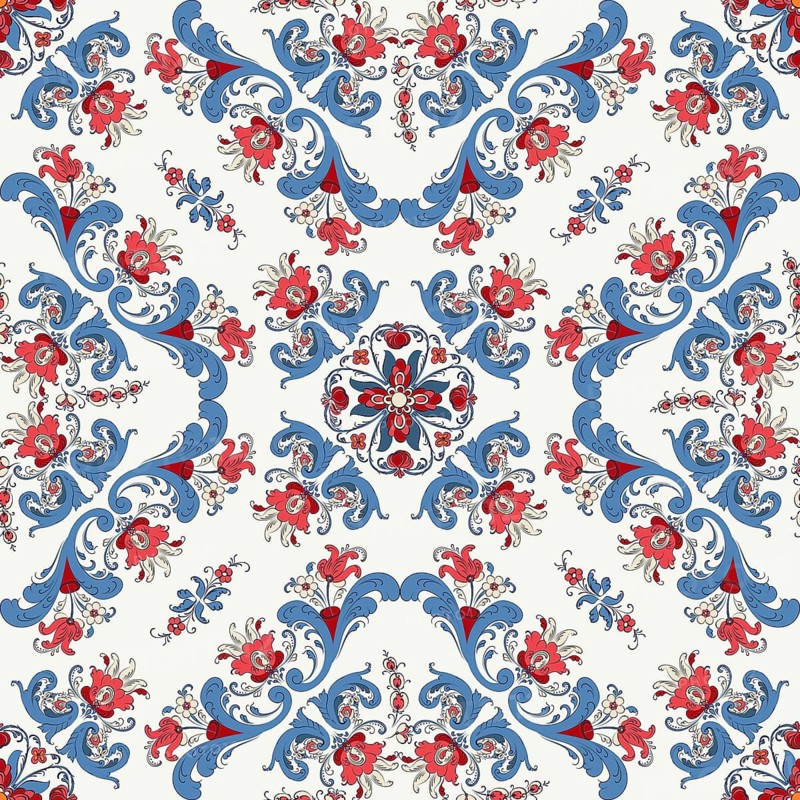 Rosemaling tile