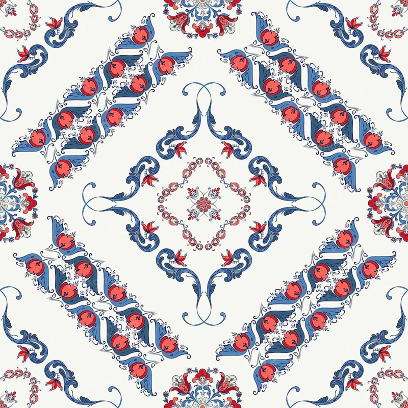 Rosemaling tile