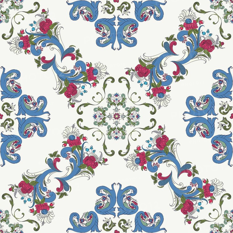Rosemaling tile