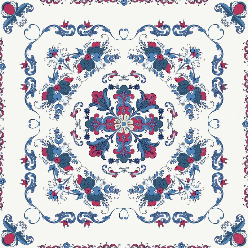 Rosemaling tile