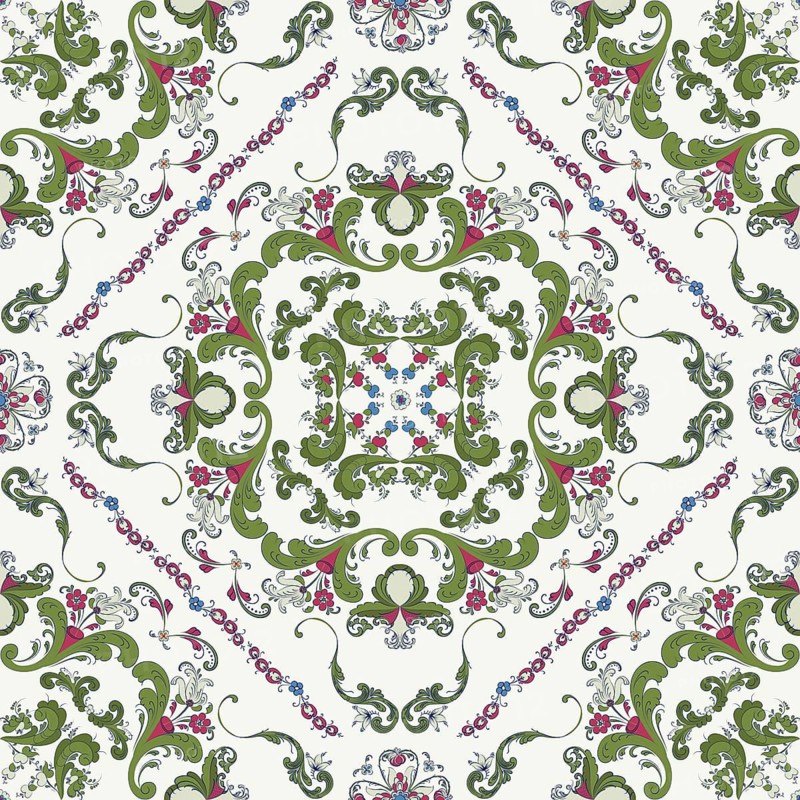 Rosemaling tile