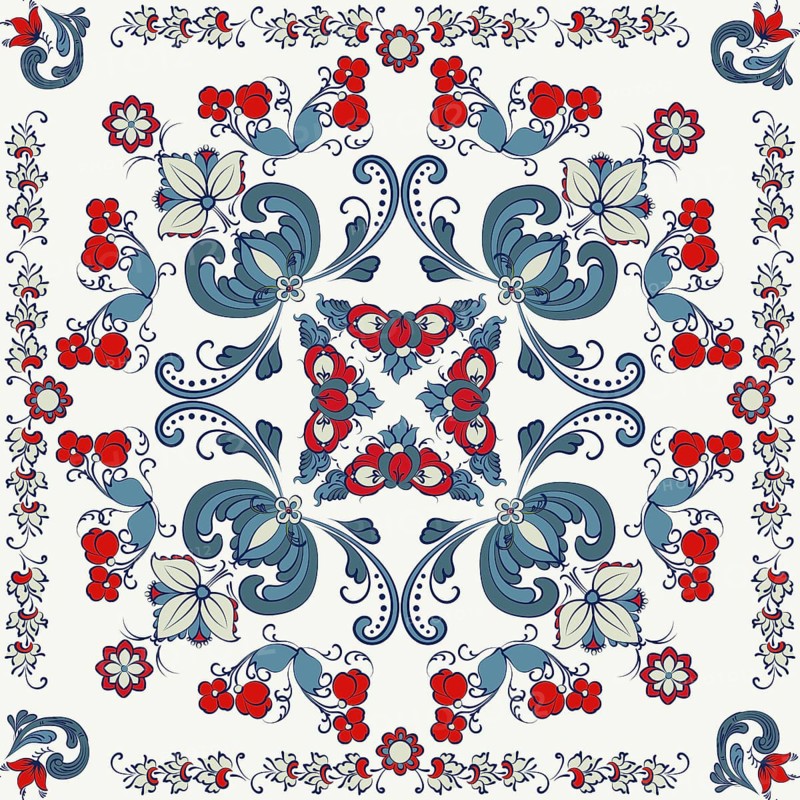 Rosemaling tile