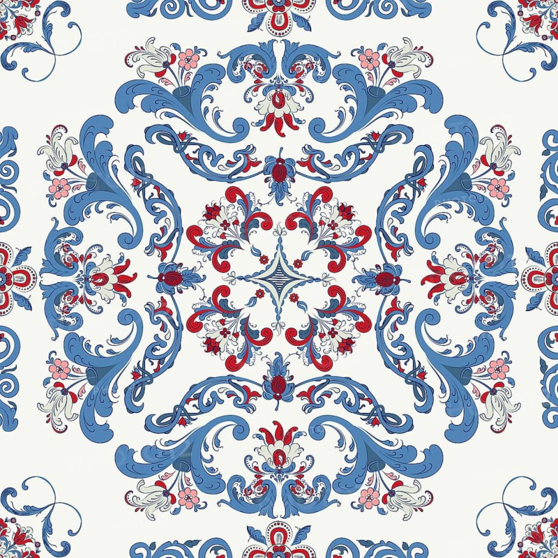 Rosemaling tile