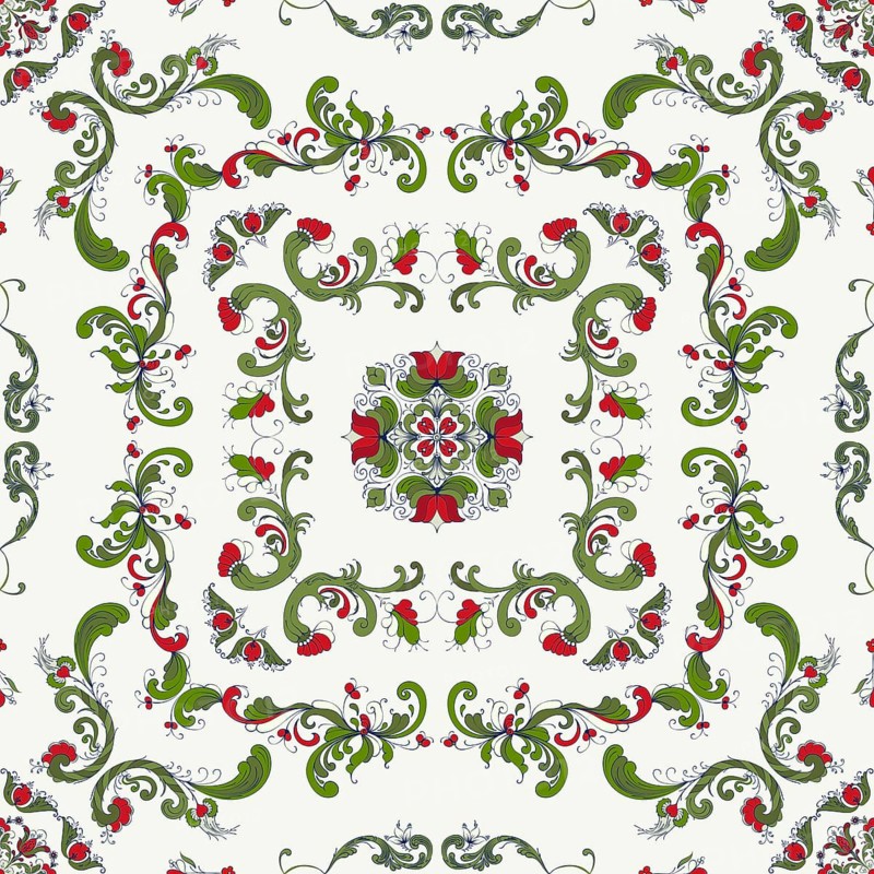Rosemaling tile
