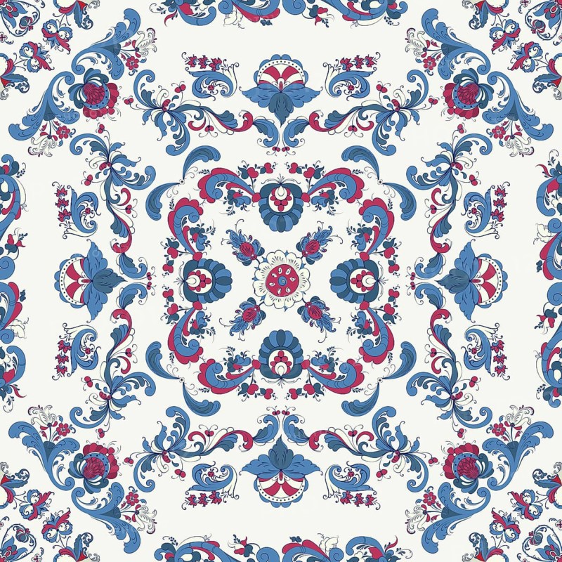 Rosemaling tile