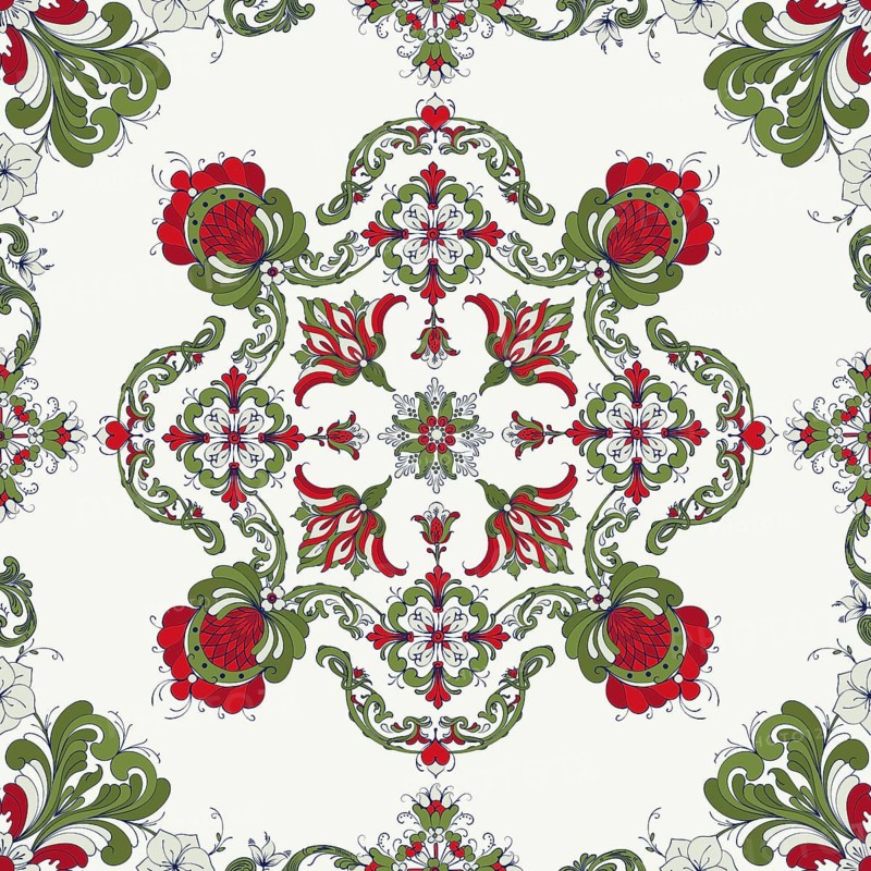 Rosemaling tile