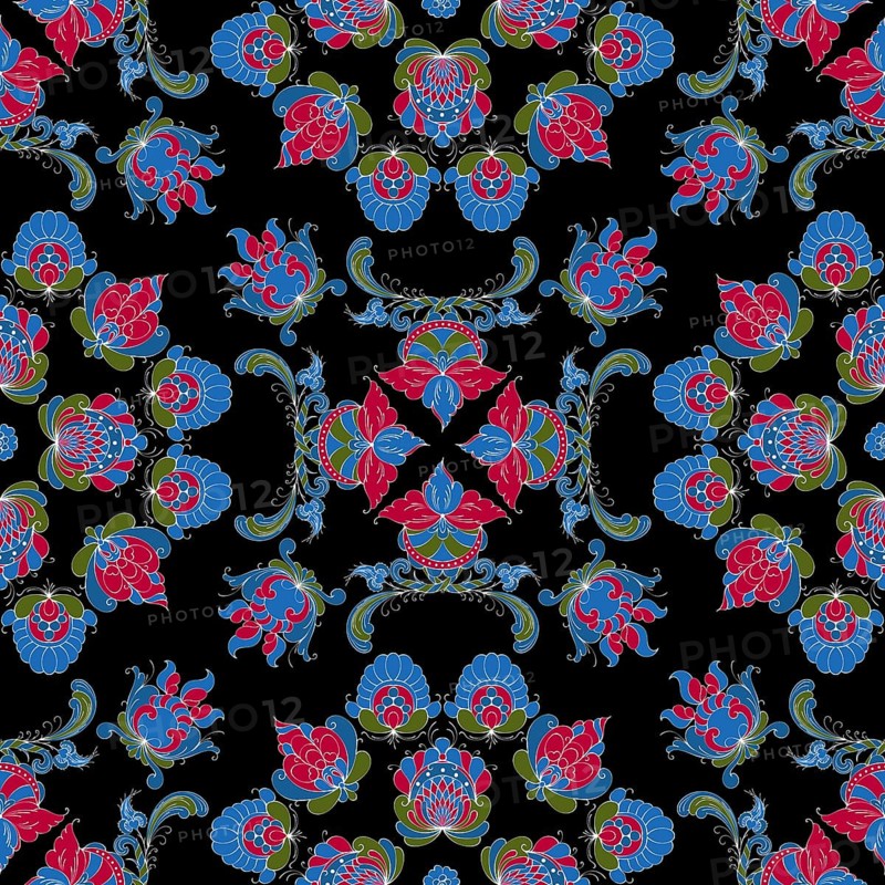 Rosemaling tile