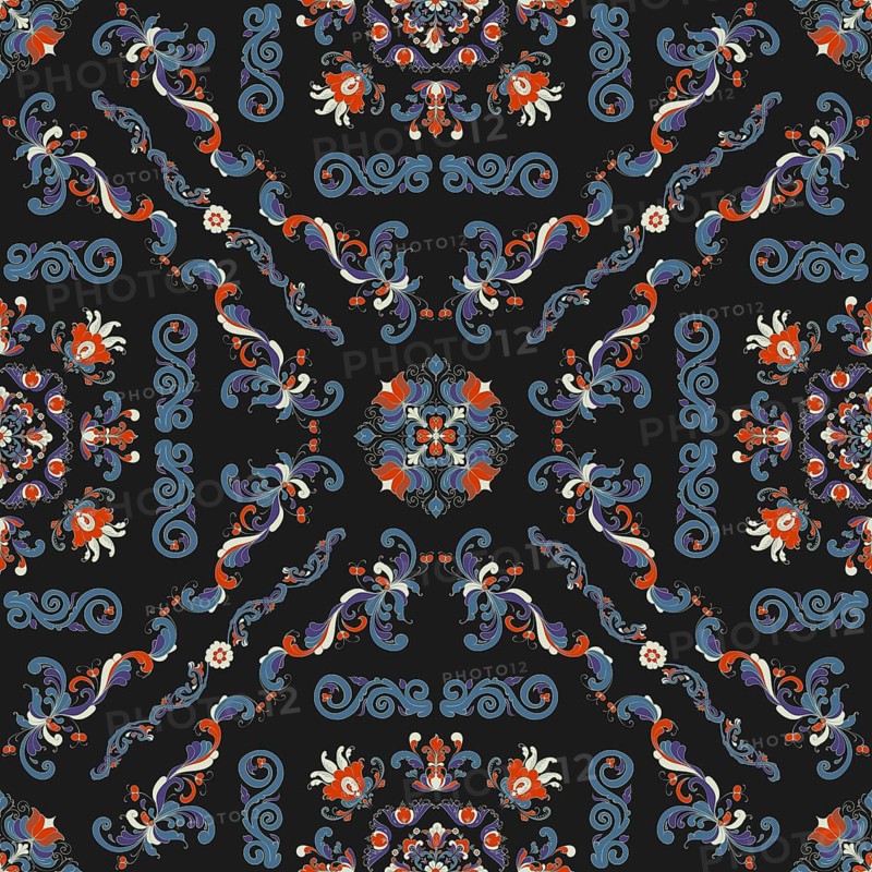 Rosemaling tile