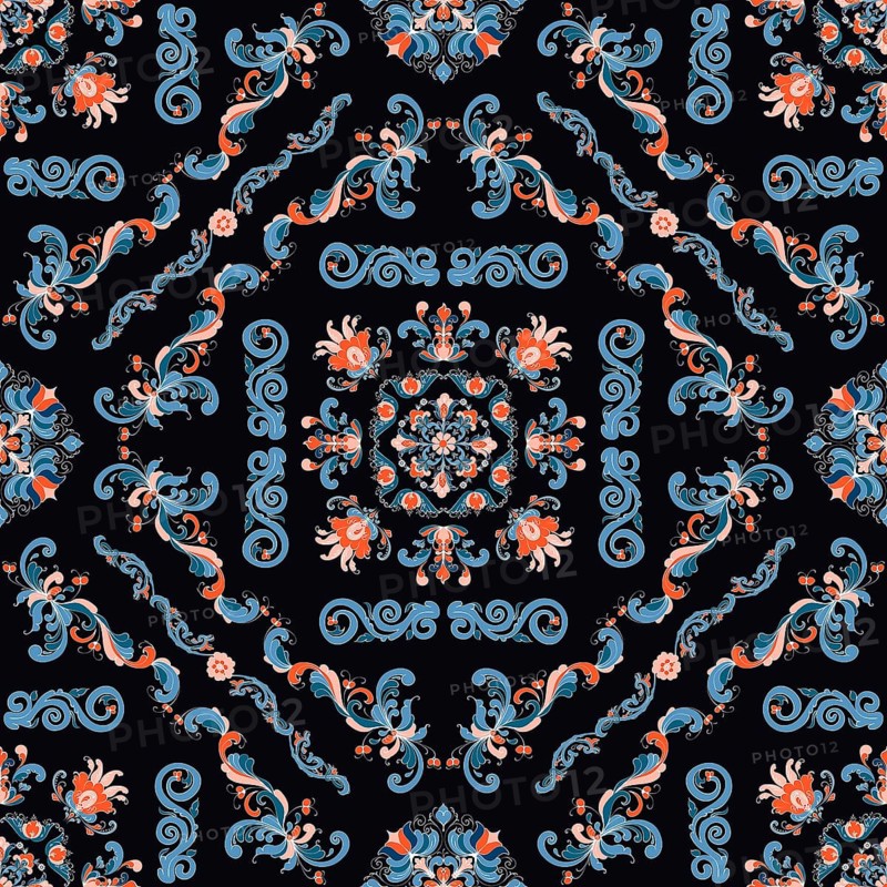 Rosemaling tile