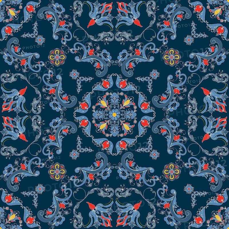 Rosemaling tile
