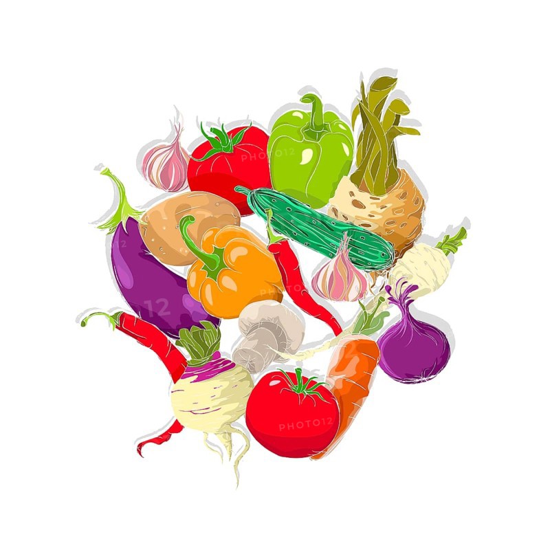 Still life of vegetables