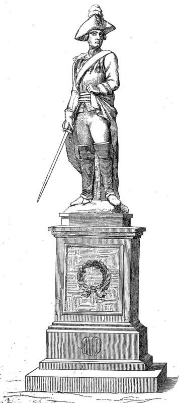 The monument of Friedrich Wilhelm Freiherr von Seydlitz in Kalkar