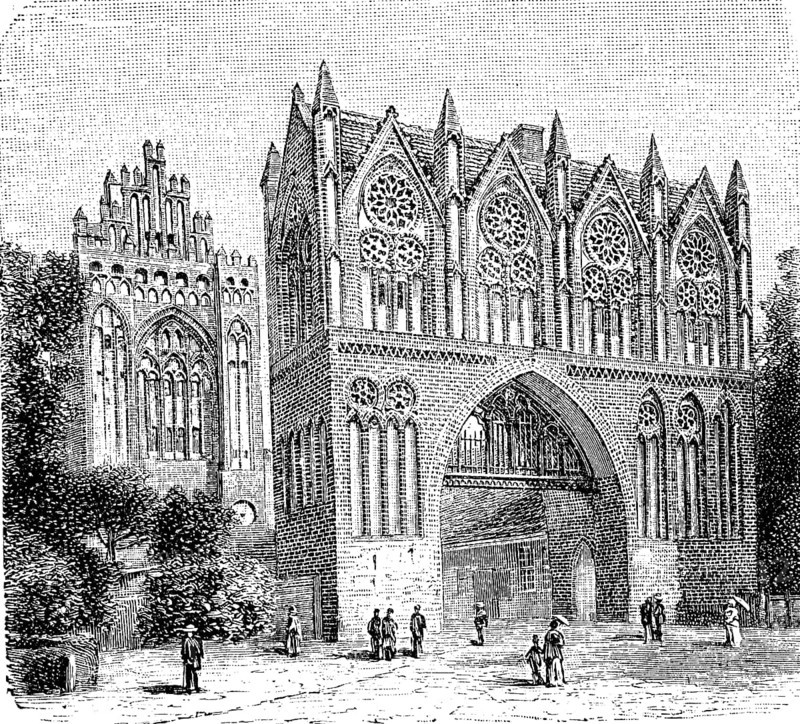 Treptower Gate at Neubrandenburg in 1870