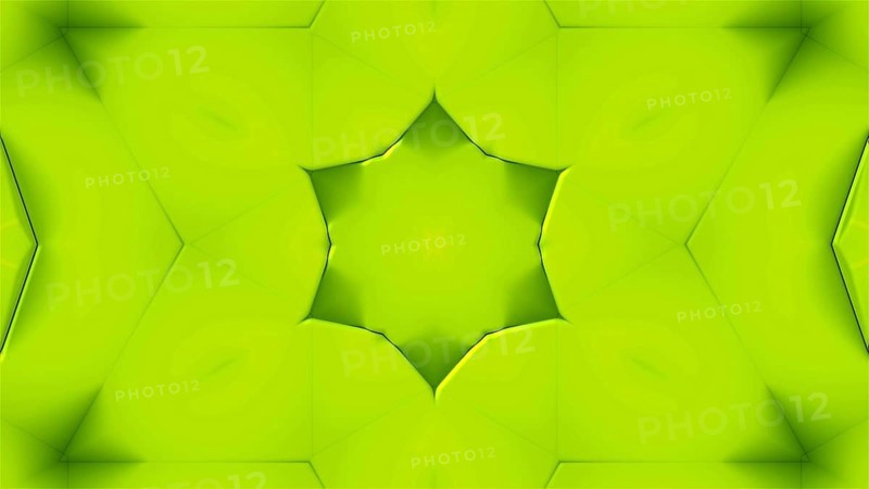 Many symmetrical kaleidoscopes as flowers
