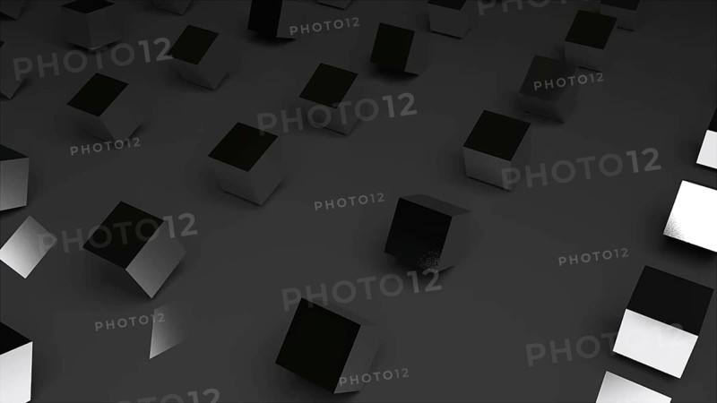 Rows of abstract cubes on surface