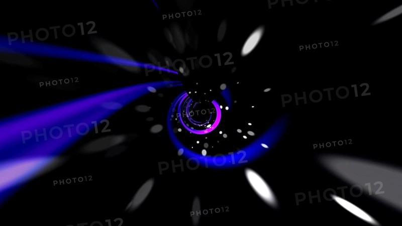 Abstract swirl tunnel in dark space