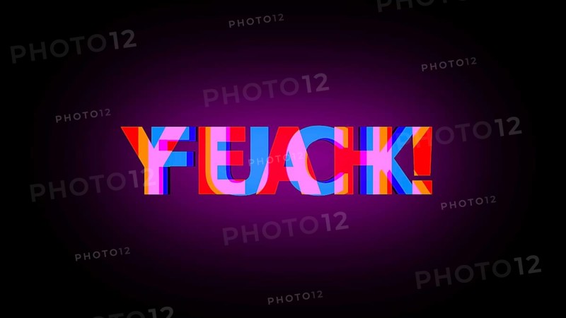 Fuck yeah! text with stylization and bright colors
