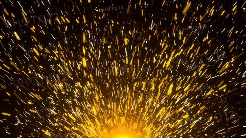 Abstract background with glowing sparks. 3d rendering