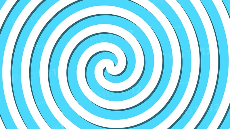 Abstract spiral rotating and twisting lines