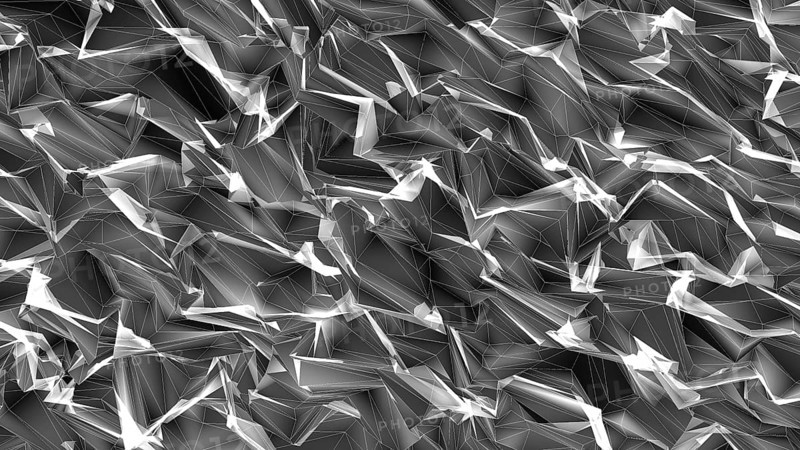Abstraction with wireframe with fractal elements