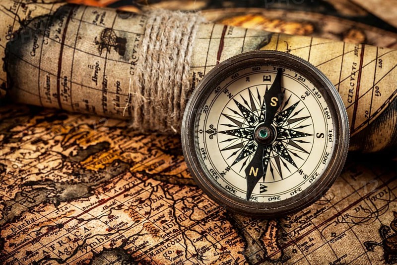 Travel geography navigation concept background